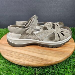 Keen Rose Adventure Slingback Sandals Womens US 9.5 Beige Comfort Hook & Loop